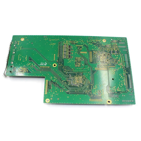Top Shelf Replacement Main Logic Board For Intermec Pm42 Thermal Label Printer, green circuit board with complex pathways and components.