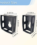 Front view of drywall outlet square-slot cutters, hardened steel, 2-pc set; fits Dewalt 20V/Milwaukee M18.