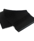 Flexible CNC Milling Machine Bellows Cover Guard Cloth Accordion Shield 200mm shown in folded position, durable material