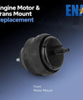Built Tough Heavy Duty Front Engine Motor Mount Pair For Cadillac Cts Srx Sts 2004 Through 2011 36L 44L 46L AWD showing a black motor mount.