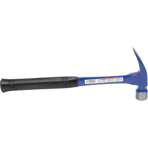 Workhorse 22 Oz Curved Claw Hammer With Rust Resistant Powder Coated Finish And Shock Block For Framing And Demolition, Polished Head And Claw