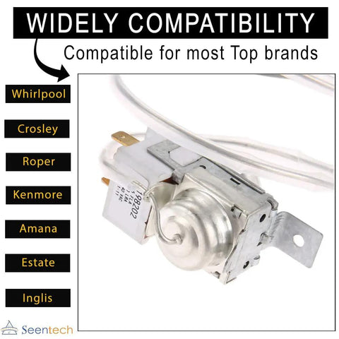 Easy Install Refrigerator Cold Control Thermostat Replacement For Whirlpool Kenmore Exact Fit No Fuss Fix WP2198202