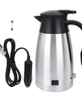 Zero Drama Portable Electric Kettle Made From Solid Stainless Steel With Kickin Quick Boil And Safe Auto Shut Off, includes cord.