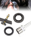 Toyota 8 Inch CV Axle Bearing Puller Seal Kit For 4Runner Tacoma FJ Cruiser Clamshell Front Axle No Guesswork Easy Install Replaces OEM 18195 Includes Genuine Seals 9031147013 9031147027 shown in use and laid out with components.