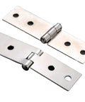Rotating Concealed Cabinet Door Hinges Set 2 Pieces Silver Four Hole Furniture Hinges With Screws 74 By 20mm