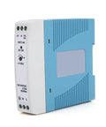 Rugged 24V DC Power Supply For Industrial Control, 1A Output, 24W, Wide Input 85VAC To 264VAC, DIN rail mount, side view