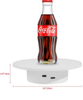 Motorized Rotating Display Stand with Coca-Cola bottle, 5.9 inch platform, 360 degree turntable base, 11 lbs limit