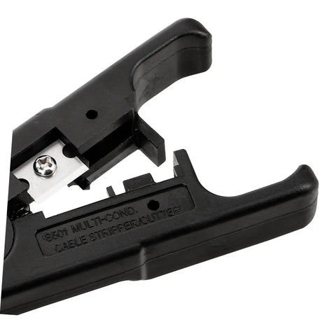 Close-up view of Heavy Duty Wire Cutters And Electrical Wire Stripper Pliers Featuring A Comfortable Grip for precise cable stripping.