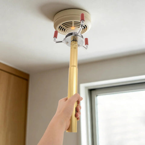 Top Grade Smoke Transducer Assembly Tool For High Ceilings With Rugged Aluminum Alloy Grip securely lifting ceiling smoke detector.