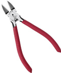 6 Inch Ultra Sharp Side Cutter Snips with Extra Long Flush Cutting Edge, red handles, chrome-vanadium steel, cutting tool