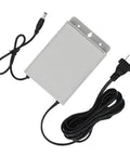 Skip The Worry Over Unexpected Power Blackouts With This Solid 12V Ups Battery Backup Holding 3600Mah Juice To Keep Routers Outdoor Cameras And Led Strips Rolling Smooth All Hours, silver unit with cables.