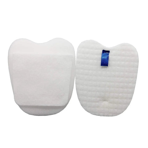 Vacuum Filters Replacement Kit For Rocket DuoClean HV380 HV380W HV381 HV382 HV384Q UV380 ZS360 ZS361C ZS362 4 Foam And Felt Filters And 4 Post Filters No Fuss Compare To Part XPMFK320 XPSTFH380 showing two white felt filters