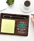 Cool Math Teacher Gift For Men And Women Teacher Appreciation And Retirement Gift Back To School Desk Decor Wooden Sticky Note Holder