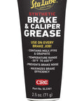 Heavy Duty Synthetic Brake And Caliper Grease With Molybdenum, PTFE And Graphite For Extreme Minus 30 F To 600 F Temperatures, 2.5 Wt Oz tube