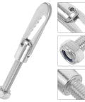 Heavy Duty T-Shaped Alloy Trailer Quick Release Lock Pin M8 close-up showing threaded bolt and secure latch mechanism.