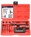 Prokomon 13-piece chain breaker tool kit in red case with rivet tool for motorcycle/ATV chain links