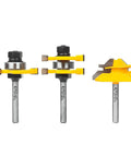 Tongue And Groove Router Bit Set With 45 Degree Lock Miter Bit One Quarter Inch Shank Wood Milling Cutter for precise joints