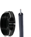 Built Tough High Voltage Silicone Wire With Thick Heat Resistant Jacket And Pure Tinned Copper Conductors For Flexible Ignition Cables And Street Rat Hot Rod Builds Thirty Feet Long displayed as a coil and cut section.