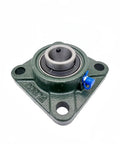Heavy Duty Four Hole Flange Bearing Unit UCF305 UCF306 Series Fits 14 To 19mm Shafts green steel housing with centered insert