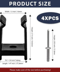 Pontoon Bimini Top Clips One And A Quarter Inch Square Tube Hardware Fits Marine Canopy Frames 4 Pack Size Details