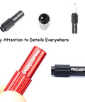 Red Aluminum CNC Bike Cable Adjusters Set For On The Fly Derailleur And Brake Tuning Ride Ready Lightweight 50mm Housing Caps