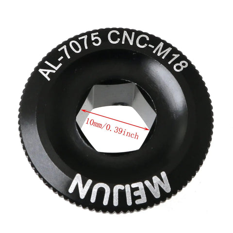 Beefy M18 Crank Arm Bolt Aluminum Alloy For Bicycle Crank Arm Screws Fixing Bolt Mountain Bike Crank Cover Screws Cycling Part Black