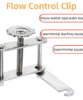 Beefy Stainless Steel Telescopic Hose Clamps With Adjustable Screws for flow control, shown with flow control clip design.
