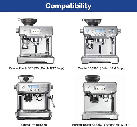 Compatibility chart for Replacement Water Filter For Breville Oracle Sage Claro Swiss Barista And Bambino Espresso Machines