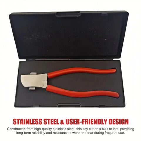 Stainless steel key cutter in case, part of Pro Grade Key Duplicator And Cutting Machine For Vehicle Keys With Stainless Steel Construction Handy Locksmith Tool.