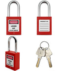 Lockout Tagout Safety Padlocks Kit With Two Keys For Differently Keyed Loto Locks To Keep OSHA Compliant Lockout Stations Safe