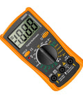 Dm850 Auto Range Digital Multimeter Handy Handheld Voltage Current Tester With Resistance Diode Continuity For Diy Home Repair And Everyday Electronics Projects showing front view