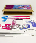 Upgrade 3D EPP Foam RC Plane Kit For Adults Sakura Aerobatic Stunt Flying Aircraft components laid out, including carbon rods.