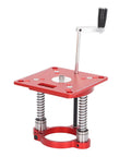 65mm Aluminum Router Table Lifting System With Adjustable Height And Anodized Surface, Ring Clamping For Engraving Machines, Woodworking, Precise Bit Height Control For Clean Razor Sharp Pro Grade Cuts; red aluminum lift