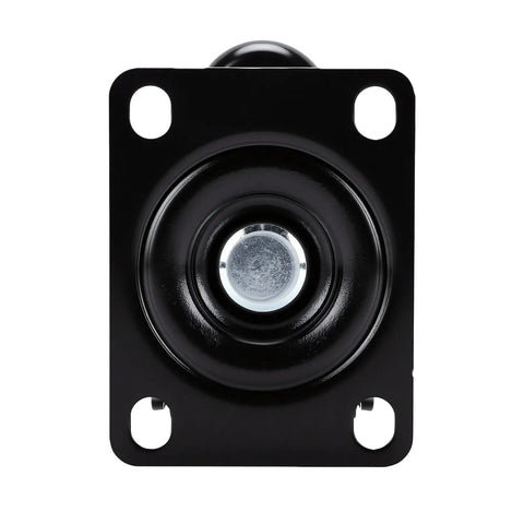 Top view of Beefy 2.5 Inch Leveling Swivel Caster Wheels With Adjustable Foot Pad Heavy Duty 550 Kg Load Capacity 1212 Lb 360 Degree Rolling
