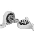 Four Pack KF004 Pillow Block Bearings, Flange Mounted Self Aligning Zinc Alloy Plummer Block For 20mm Bore