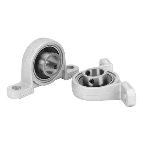 Four Pack KF004 Pillow Block Bearings, Flange Mounted Self Aligning Zinc Alloy Plummer Block For 20mm Bore