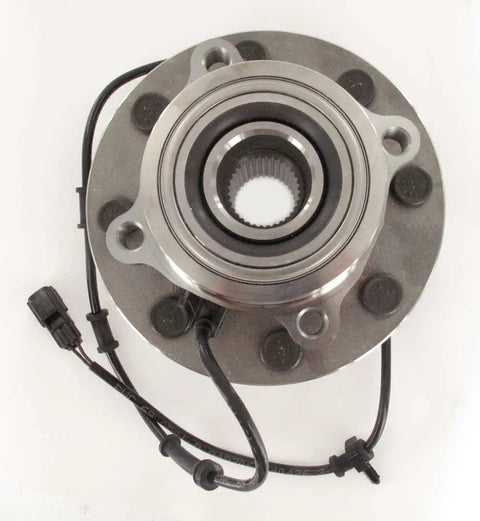 Front Wheel Bearing And Hub Assembly With ABS Sensor Wire Sealed Spindle For Dodge 2003 To 2005 Eight Lug Aftermarket Part BR930502