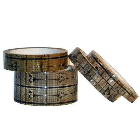 Front view of StaticTek conductive grid tape rolls, 3/4 in width, pack of 16, EMI shielding for ESD.