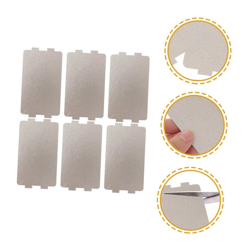 Six Pack Microwave Waveguide Covers And Heat Insulation Pads For Oven Replacement Easy Cut Mica Sheets Fits Most Microwaves Durable