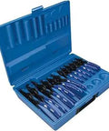 12-Piece Retaining Ring Pliers Set With Straight, 45-Degree, And 90-Degree Tips For Auto Repairs in blue organizer box