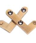 Hidden Brass Door Hinge 2 Pack For Secret Doors And Bookcases, Heavy Duty Concealed Pivot Hinge, Bronze Finish