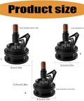 Stainless Steel Espresso Wdt Tool Needle Coffee Distributor With Rugged Stand Base, product size details in inches.