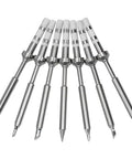 7 Piece Mini Stainless Steel Soldering Iron Tip Set For TS100 TS101 And Various Models Quick Heat Up Replacement Parts For Electricians Easy Install Pro Grade Tin Soldering Lead Free Eco Friendly