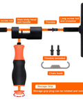 Bike Chain Breaker Tool Universal For 1 3 5 6 7 8 9 10 11 12 Speed Chains With Spare Replaceable Pin shown disassembled