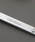 Close-up of steel Heavy Duty Woodworking Clamp Ratchet For Workbench And Bench Dogs, Compact 19mm, inscribed with 160x60mm