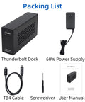 Ready To Roll External Pcie To Thunderbolt 3 4 Adapter With Usb4 Supporting Up To 40 Gbps Bandwidth Plug And Play Aluminum Chassis components.