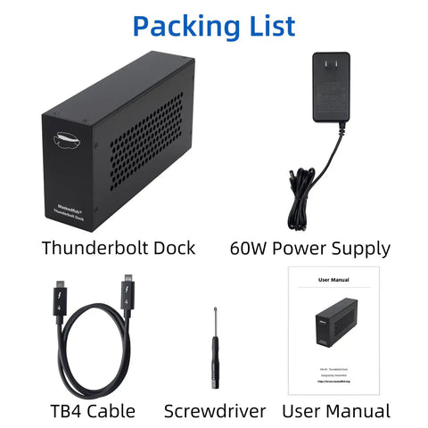 Ready To Roll External Pcie To Thunderbolt 3 4 Adapter With Usb4 Supporting Up To 40 Gbps Bandwidth Plug And Play Aluminum Chassis components.