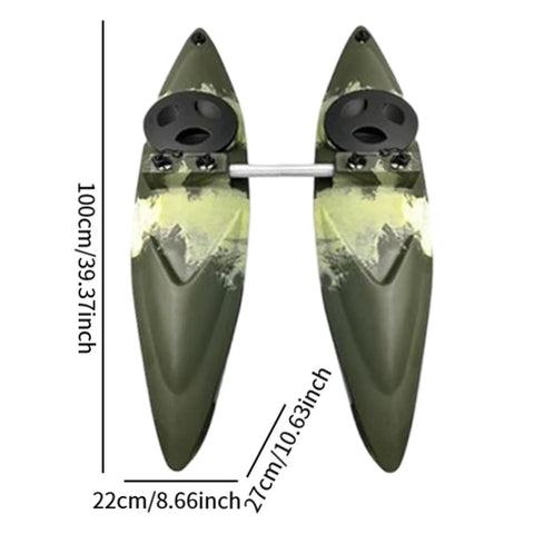 Outrigger Kayak Stabilizers With Side Arm Rods For Fishing Boats And Canoes, Adjustable 78cm Center Tube And 92cm Arm Lengths