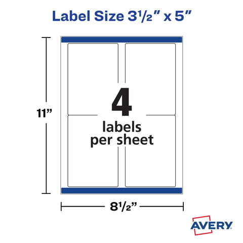 Kick Your Shipping Game With Smooth Operator Laser Compatible Labels Featuring Sure Feed Tech For Zero Jamming Hassles 3.5 X 5 Inches White 400 Count Ready To Roll Easy Peasy Mailing, label sheet dimensions.