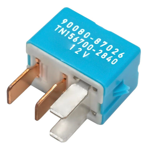 12V DC 4 Pin Automotive Relay Pack Of 2 For AC Compressors, Starters, Headlights And More Plug And Play Ready Fits Toyota Prius, RAV4, 4Runner, Camry, Lexus Or Scion Cars, blue relay